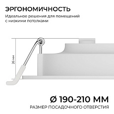 Встраиваемая светодиодная панель Apeyron 06-164 2