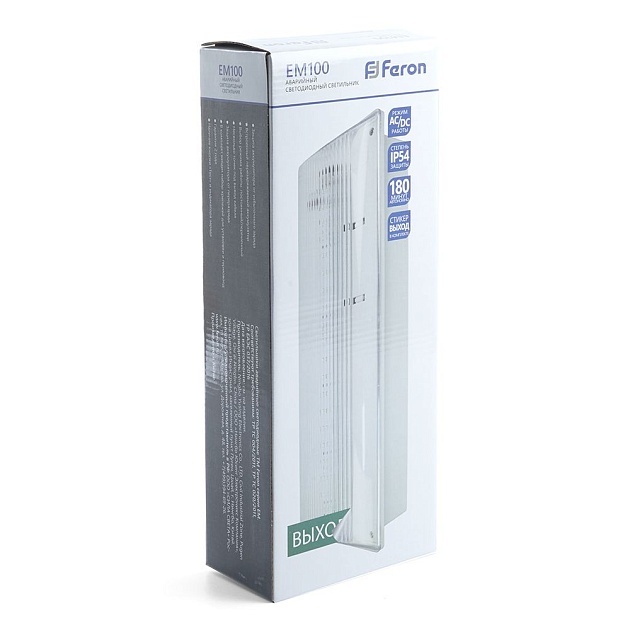 Настенный светодиодный светильник Feron EM100 41535 изображение 3 Настенный светодиодный светильник Feron EM100 41535 Фото № 3