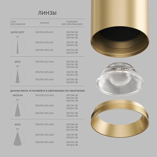 Потолочный светодиодный светильник Denkirs Shine Tube DK2610-SB Фото № 3