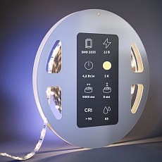 Светодиодная влагозащищенная лента Maytoni 4,8W/m 60LED/m 2835SMD теплый белый 5M 201006 1