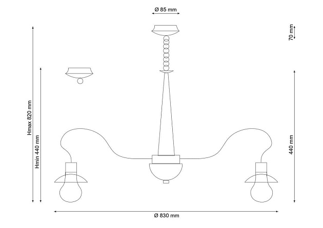 Подвесная люстра Lucia Tucci Natura 188.12 LED изображение 2 Подвесная люстра Lucia Tucci Natura 188.12 LED Фото № 2