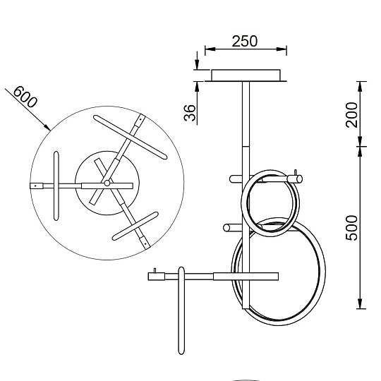 Потолочный светильник Vele Luce Bellezza VL7262L03 Фото № 4