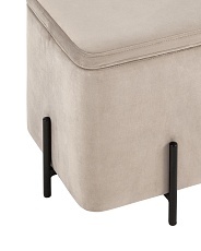 Пуф Stool Group Грейс велюр квадрат светло-серый vd-grays-kv-b25 4