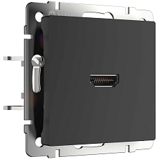 Розетка HDMI Werkel черный матовый W1186008 4690389157066