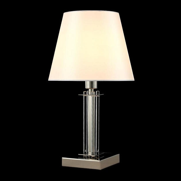 Настольная лампа Crystal Lux Nicolas LG1 Nickel/White Фото № 5