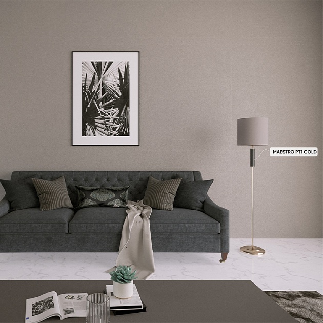 Торшер Crystal Lux Maestro PT1 Gold изображение 3 Торшер Crystal Lux Maestro PT1 Gold Фото № 3