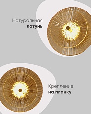 Настенный светодиодный светильник Moderli Brass V11022-WL 1