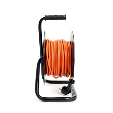 Удлинитель на катушке Stekker STD03-20-50 Standart 4-местный с/з ПВС 3*1,5, оранжевый, 16А, IP20,50м (29406) 50185 4