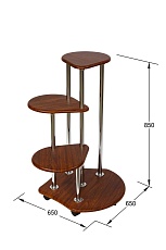 Подставка для цветов Калифорния Троечка орех 5695716605 1