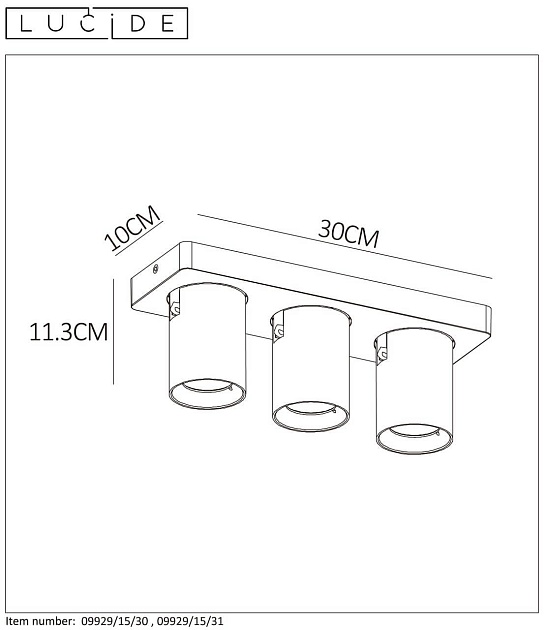 Спот Lucide Nigel 09929/15/30 изображение 7 Спот Lucide Nigel 09929/15/30 Фото № 7