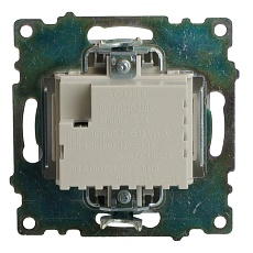 Розетка 2-местная USB + type C (механизм)), STEKKER GLS10-7116-03 , 250B, 3А, max 20W, серия Катрин, серебро 50054 4