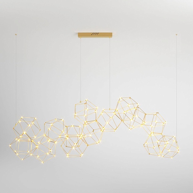 Подвесной светодиодный светильник Eurosvet Uma 90168/14 медь Фото № 1