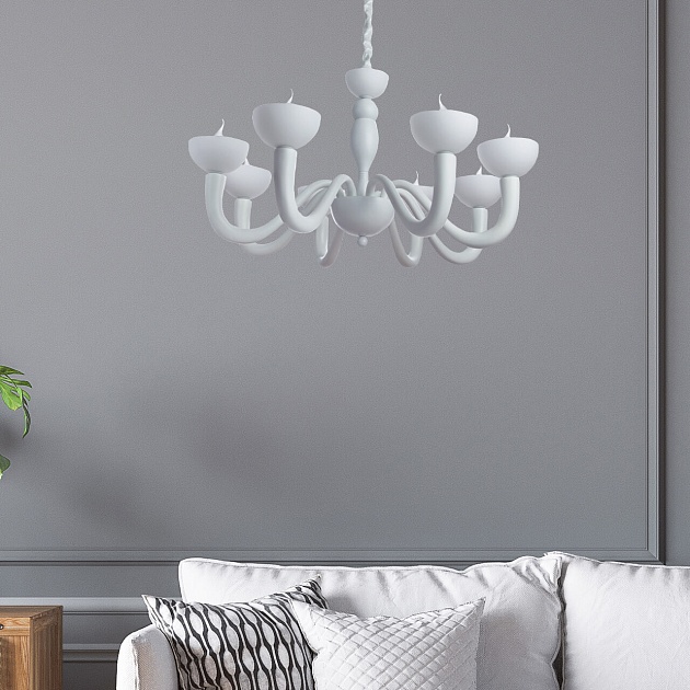 Подвесная люстра Divinare Bianca 7091/01 LM-8 Фото № 6