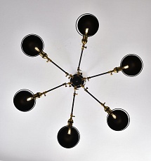 Подвесная люстра Lumina Deco Valmonti LDP D015-6 BK 1
