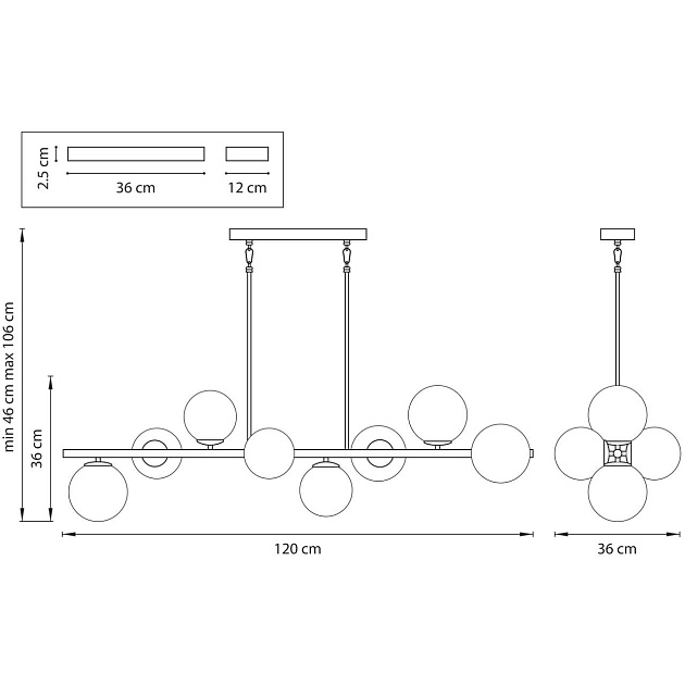 Подвесная люстра Lightstar Croco 815083 изображение 3 Подвесная люстра Lightstar Croco 815083 Фото № 3
