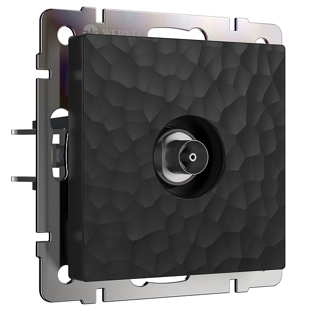 ТВ-розетка оконечная Werkel Hammer черный W1283008 4690389163081 Фото № 1