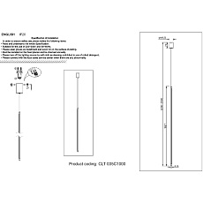 Подвесной светодиодный светильник Crystal Lux CLT 035C1000 GO 1