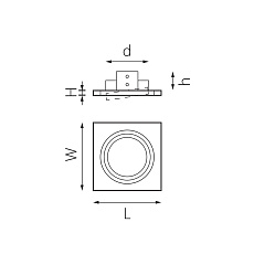 Комплект из светильника и рамки Lightstar Intero 111 (217816+217906) i81606 1