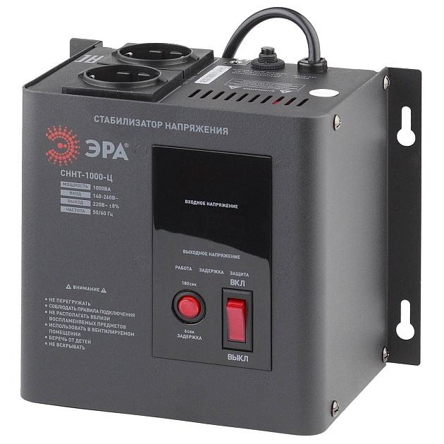 Стабилизатор напряжения ЭРА СННТ-1000-Ц Б0020166 Фото № 1