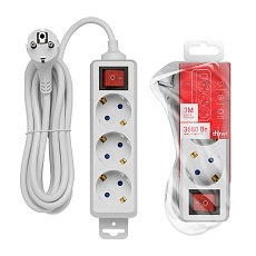Удлинитель Duwi 3гн 3м с/з 32058 6 1