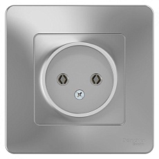 Розетка 2К Systeme Electric Blanca 16A 250V алюминий BLNRS000013