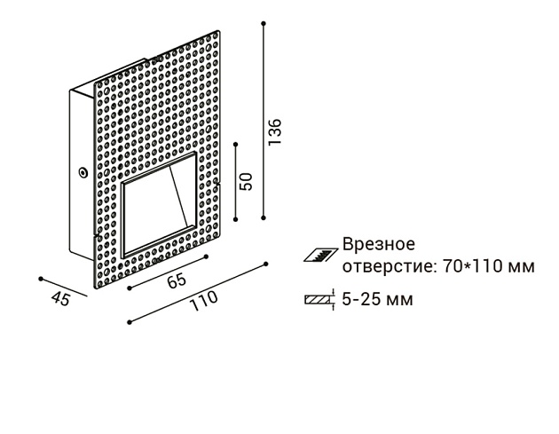 Встраиваемый светодиодный светильник Italline DL 3035 white Фото № 2