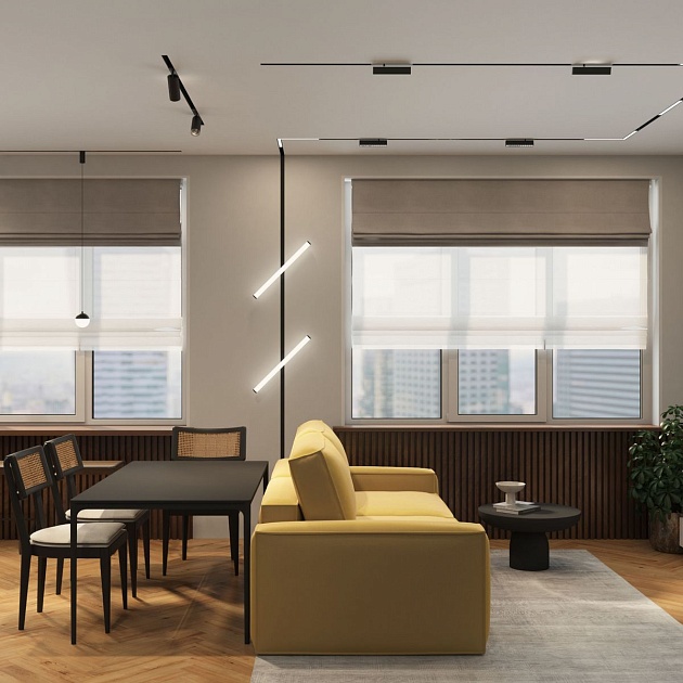 Трековый светодиодный светильник Denkirs Smart Linear DK8003-BK Фото № 5