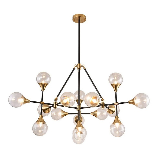 Подвесная люстра Elvan LU-173/16-G9-BkGlCl изображение 1 Подвесная люстра Elvan LU-173/16-G9-BkGlCl Фото № 1