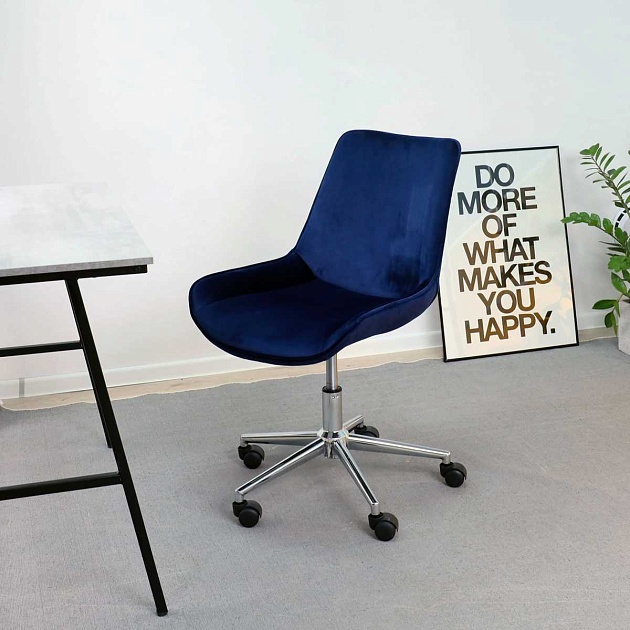 Поворотное кресло AksHome Lumier сапфировый, велюр 79742 изображение 12 Поворотное кресло AksHome Lumier сапфировый, велюр 79742 Фото № 12