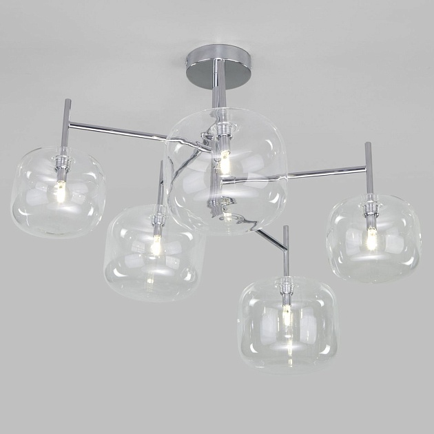 Потолочная люстра Eurosvet Jar 70128/5 хром изображение 6 Потолочная люстра Eurosvet Jar 70128/5 хром Фото № 6