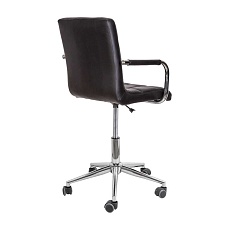 Поворотное кресло AksHome Rosio 2 черный, экокожа, на колесах 58825 4