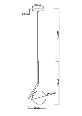 Подвесной светильник Arte Lamp Bolla-Unica A1924SP-1BK 1