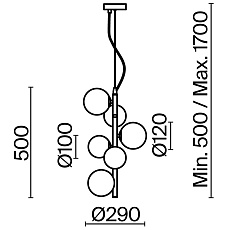 Подвесной светильник Maytoni Dallas MOD545PL-06B 2