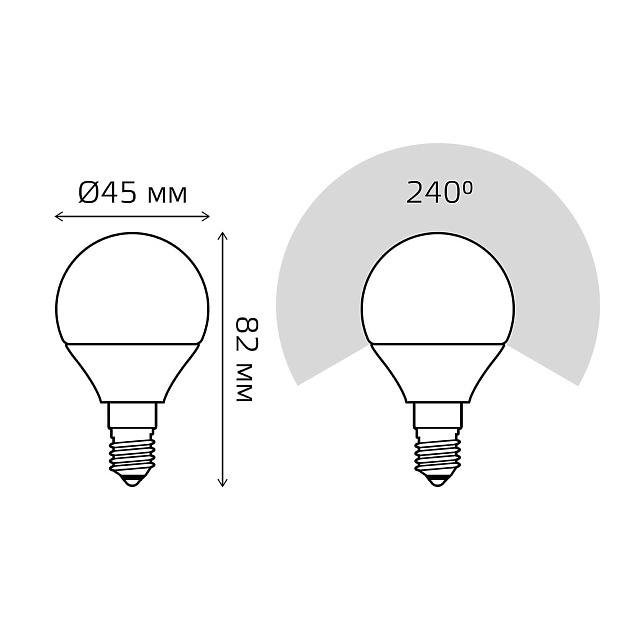Лампа светодиодная Gauss E14 10W 4100K матовая 53120 изображение 5 Лампа светодиодная Gauss E14 10W 4100K матовая 53120 Фото № 5