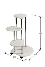 Подставка для цветов Калифорния Троечка белый 5695716609 2