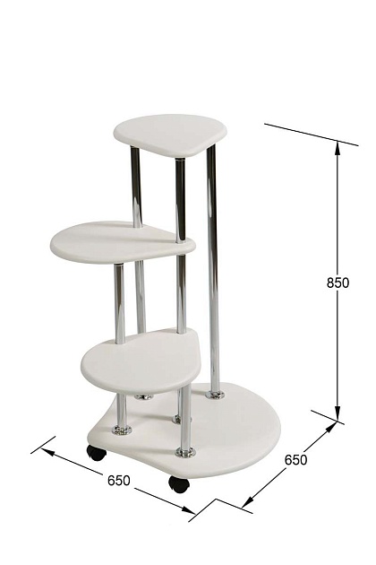 Подставка для цветов Калифорния Троечка белый 5695716609 Фото № 3