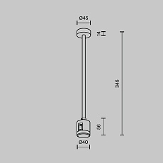 Крепление потолочное Maytoni Technical Accessories for tracks Flarity TRA158C-IPC1-B 3