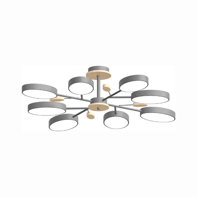 Потолочный cветильник LED4U L3221-850 GR изображение 1 Потолочный cветильник LED4U L3221-850 GR Фото № 1