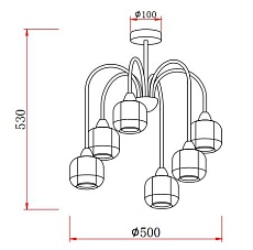 Подвесная люстра Rivoli Montaro 4078-306 Б0047340 1