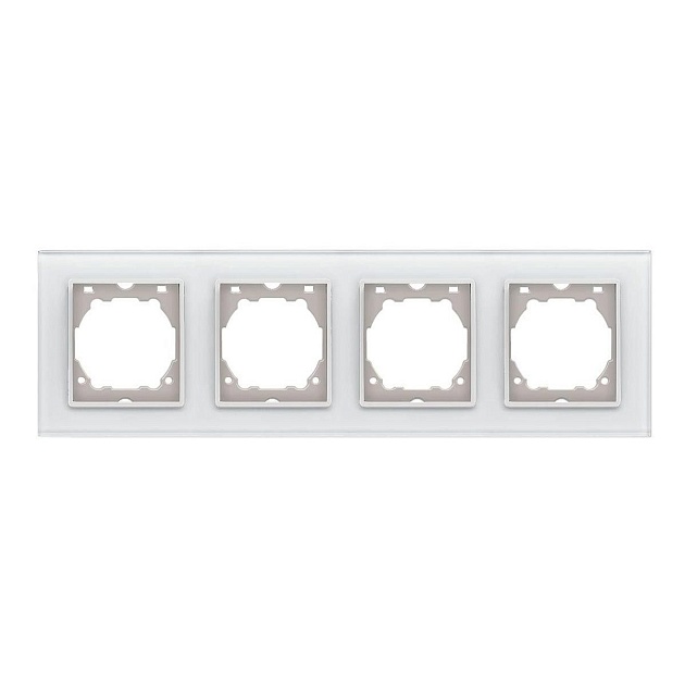 Рамка 4-постовая Vesta-Electric ExclusiveWhite белый FRM050403BEL изображение 1 Рамка 4-постовая Vesta-Electric ExclusiveWhite белый FRM050403BEL Фото № 1