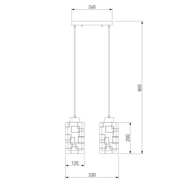 Подвесной светильник Eurosvet 50002/2 хром изображение 2 Подвесной светильник Eurosvet 50002/2 хром Фото № 2