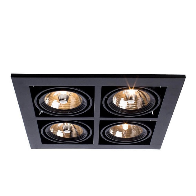 Встраиваемый светильник Arte Lamp Cardani A5930PL-4BK изображение 5 Встраиваемый светильник Arte Lamp Cardani A5930PL-4BK Фото № 5