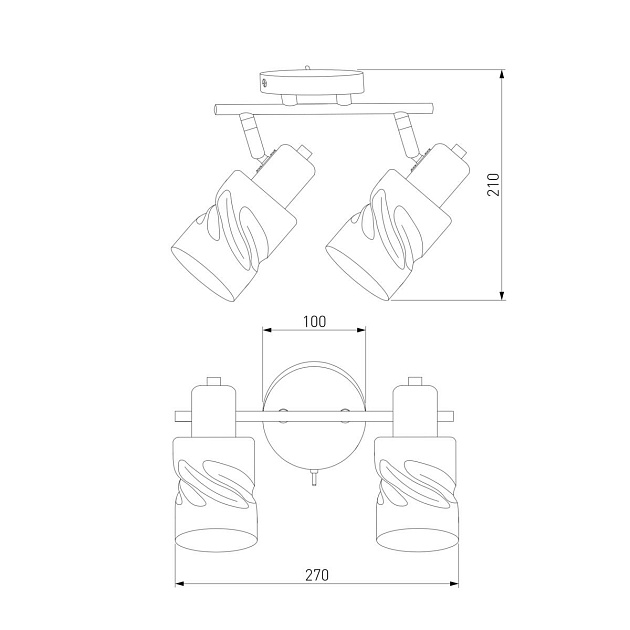 Спот Eurosvet Ansa 20120/2 перламутровое золото изображение 2 Спот Eurosvet Ansa 20120/2 перламутровое золото Фото № 2