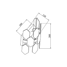 Бра Vele Luce Polaris VL4153W01 4