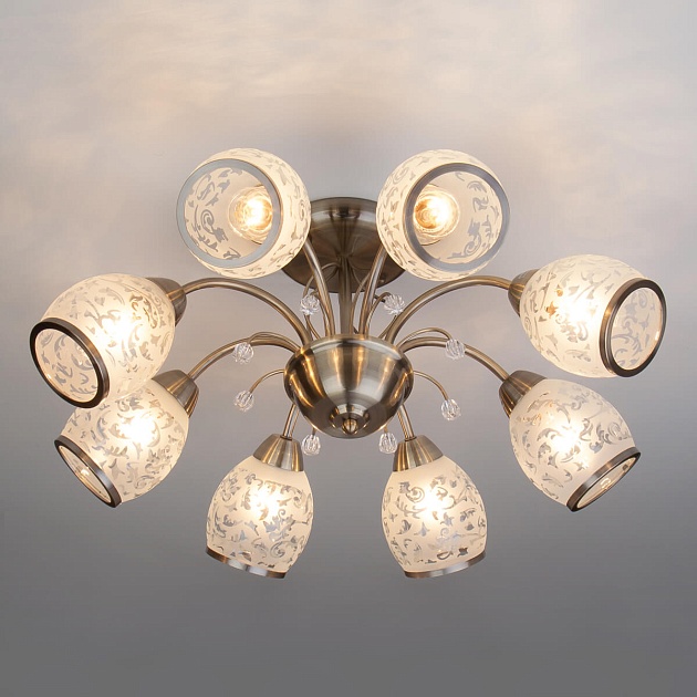 Подвесная люстра Eurosvet 30026/8 античная бронза Фото № 1