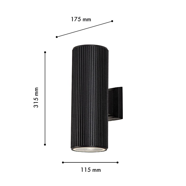 Уличный настенный светильник Favourite Pola 4513-2W изображение 2 Уличный настенный светильник Favourite Pola 4513-2W Фото № 2