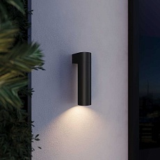 Уличный настенный светодиодный cветильник Elektrostandard Nork LED черный 35187/D a069890 1