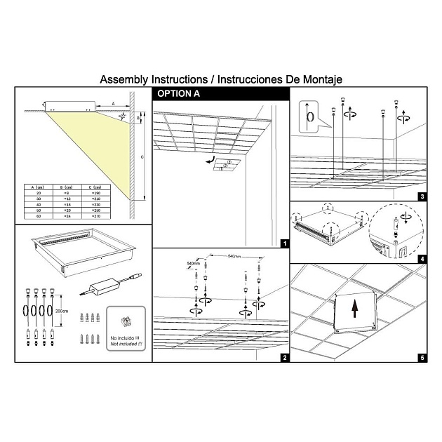 Встраивамое светодиодное окно Mantra BLUE SKY 9095 Фото № 3