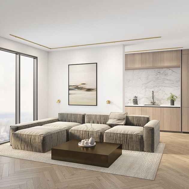 Трековый светодиодный светильник Denkirs Shine Linear DK5752-SB изображение 3 Трековый светодиодный светильник Denkirs Shine Linear DK5752-SB Фото № 3