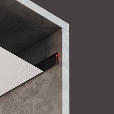 Стеновой профиль Flexy с теневым зазором для натяжных потолков 8244 EURO 01 9005 2